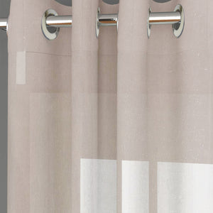 Casper Plain Sheer Curtains | Beige | Set of 2