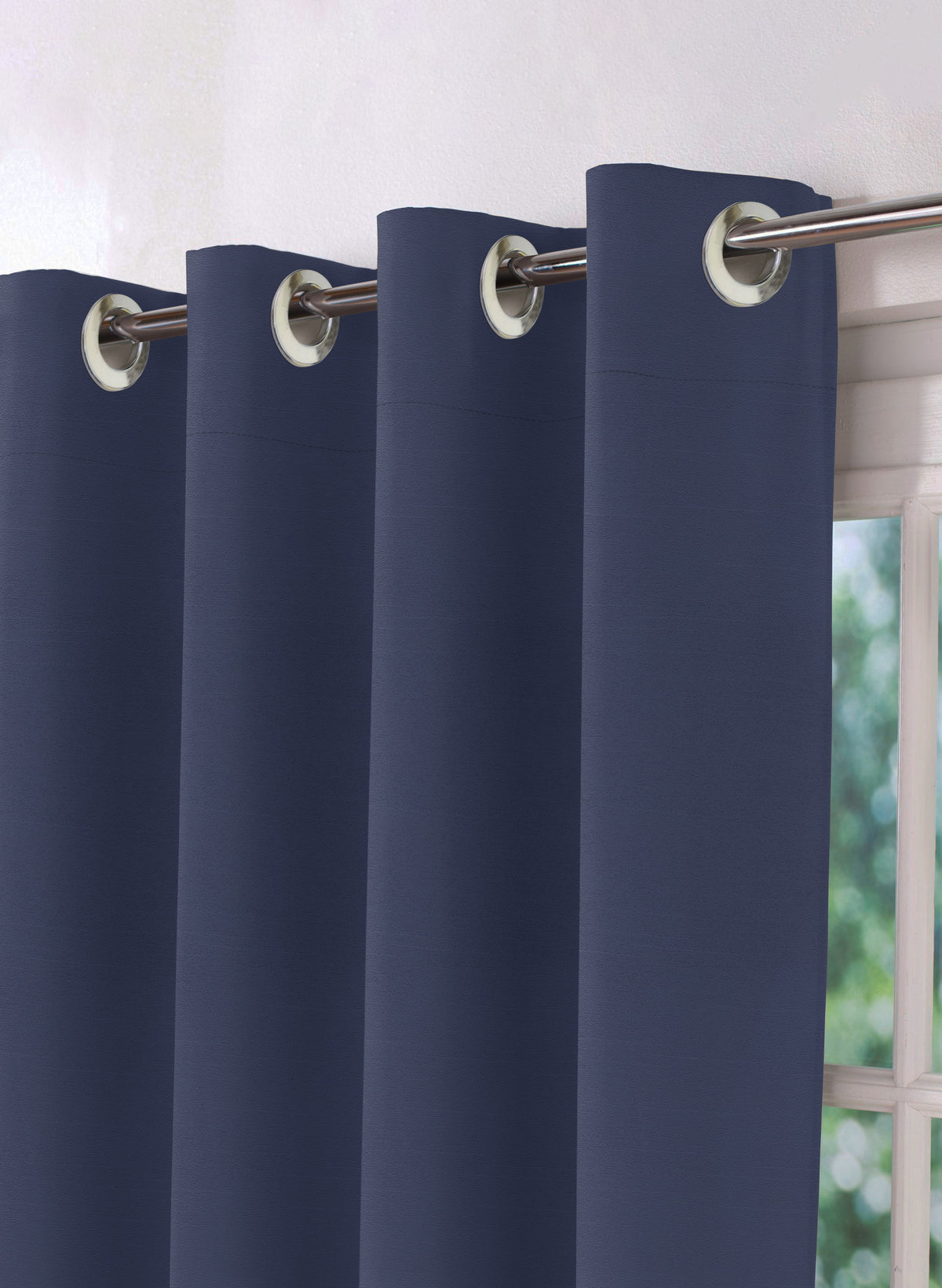 Casper Plain Blackout Curtains | Blue | Set of 2