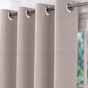 Casper Plain Room Darkening Curtains | Beige | Set of 2