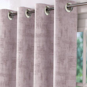 Bling Rustic Vibe Blackout Curtains | 100% Cotton | Lily | Set of 2