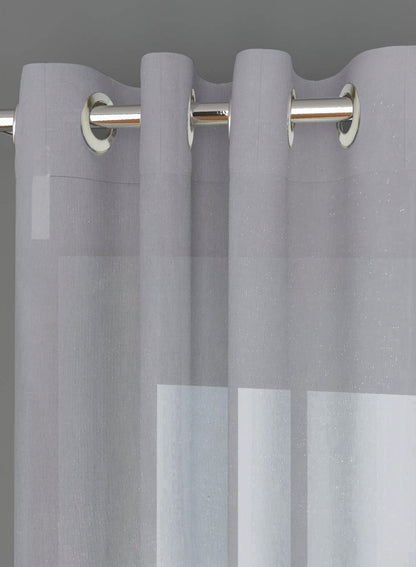 Casper Plain Sheer Curtains | Pearl | Set of 2