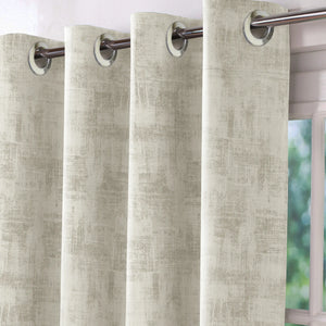 Bling Rustic Vibe Blackout Curtains | 100% Cotton | Shalimar | Set of 2