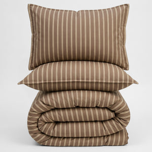Crayonic™ 8-Piece AC Bedding Set | Signature Designer Bedding for AC Rooms | Café Mocha