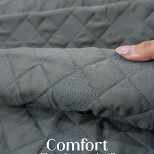 Home Crayons CloudTouch™ Comforter Set | All-Season | 33% Oversized | Includes 2 Pillow Covers & 2 Cushion Covers | Alpine Gray