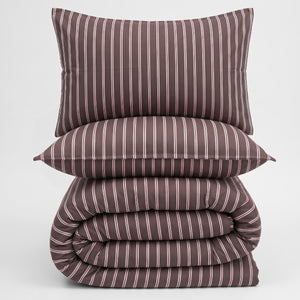 Crayonic™ 8-Piece AC Bedding Set | Signature Designer Bedding for AC Rooms | Merlot