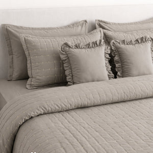 Home Crayons CloudTouch™ 8-Piece AC Bedding Set | Complete Bedroom Upgrade in One Set | Latte Crème