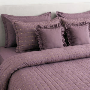 Home Crayons CloudTouch™ 8-Piece AC Bedding Set | Complete Bedroom Upgrade in One Set | Mulberry