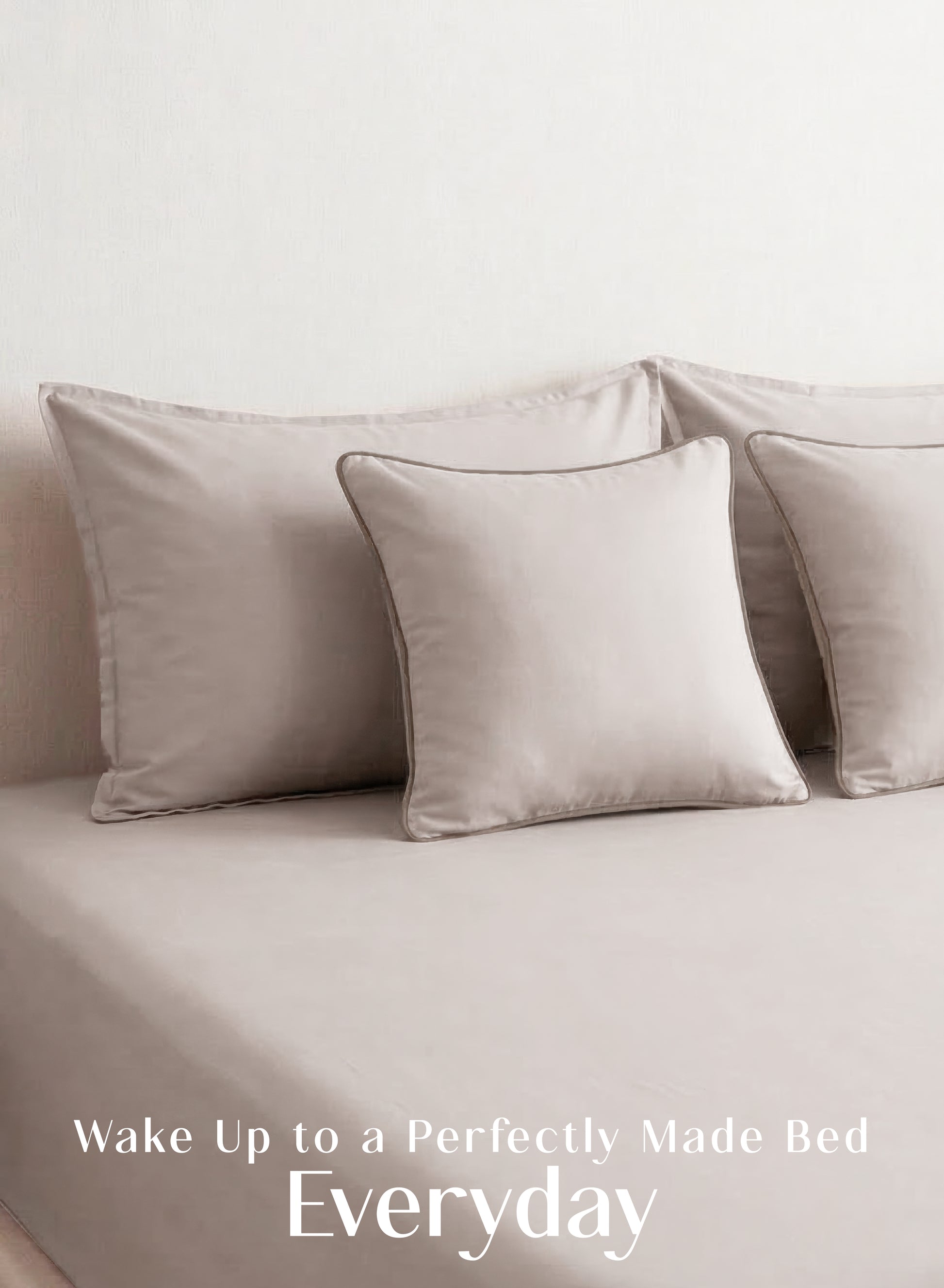 Home Crayons LuxeFit™ Fitted Bedsheet Set | Perfect Fit for Queen & King Mattresses | Ivory Beige