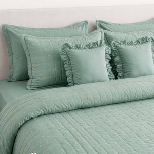Home Crayons CloudTouch™ 8-Piece AC Bedding Set | Complete Bedroom Upgrade in One Set | Matcha Milk