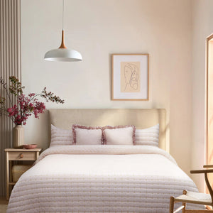 Home Crayons CloudTouch™ Comforter Set | All-Season | 33% Oversized | Includes 2 Pillow Covers & 2 Cushion Covers | Sakura Blush