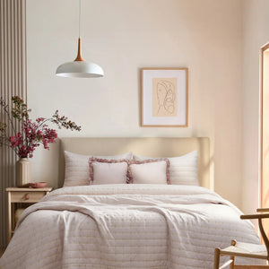 Home Crayons CloudTouch™ Comforter Set | All-Season | 33% Oversized | Includes 2 Pillow Covers & 2 Cushion Covers | Sakura Blush