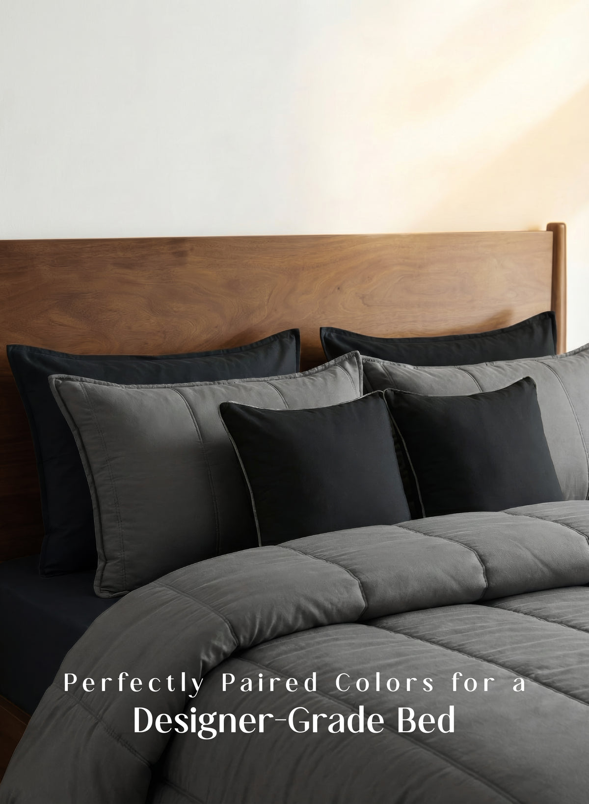 Cocoon 8-Piece Bedding Set | Moonstone Gray