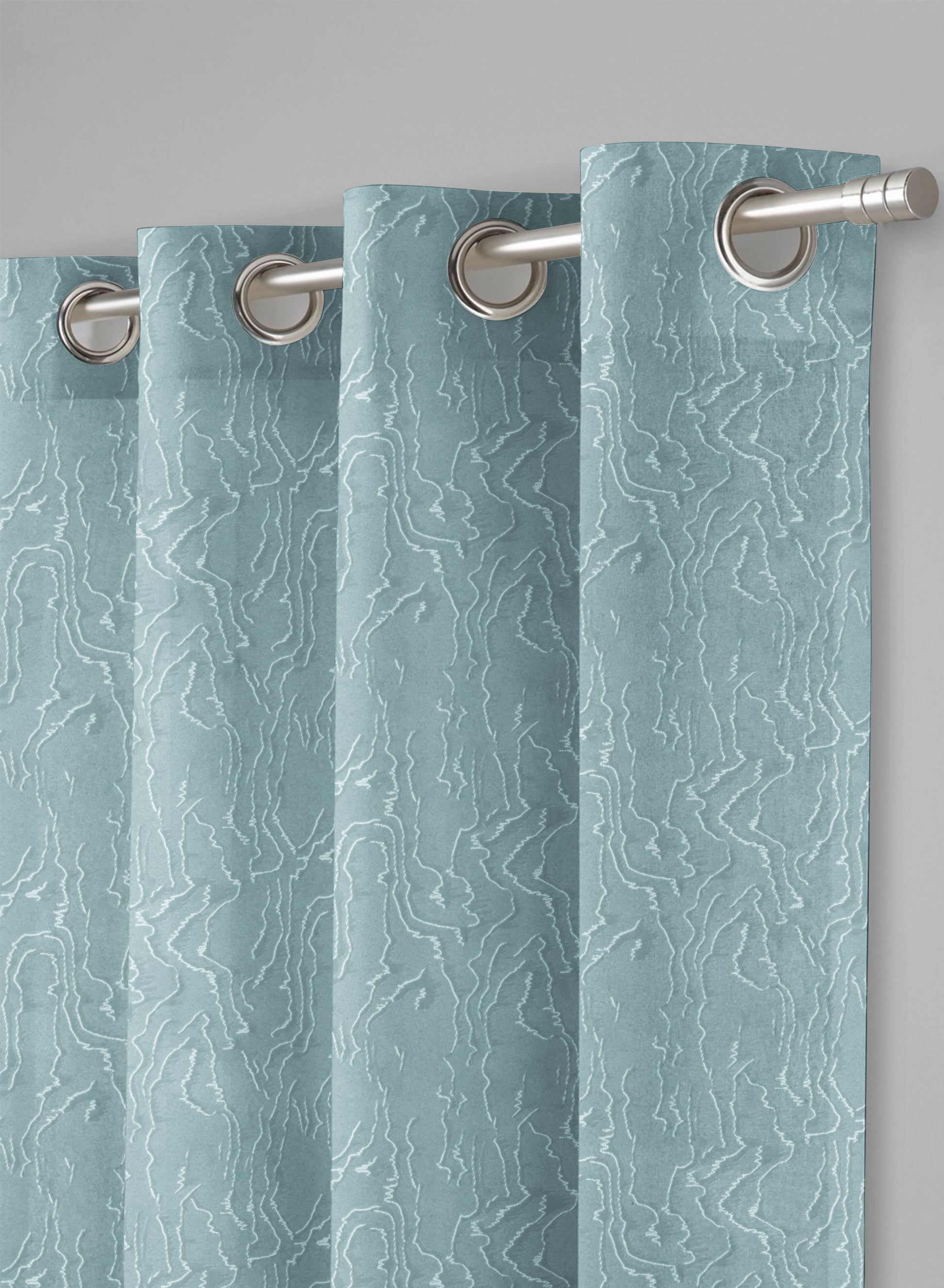 Teramo Jacquard Room Darkening Curtains | Drift Jacquard Weave | Caribbean Coral | Set of 2 | Fully Customizable