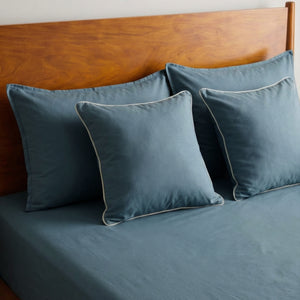 Home Crayons LuxeFit™ Fitted Bedsheet Set | Perfect Fit for Queen & King Mattresses | Tropical Teal