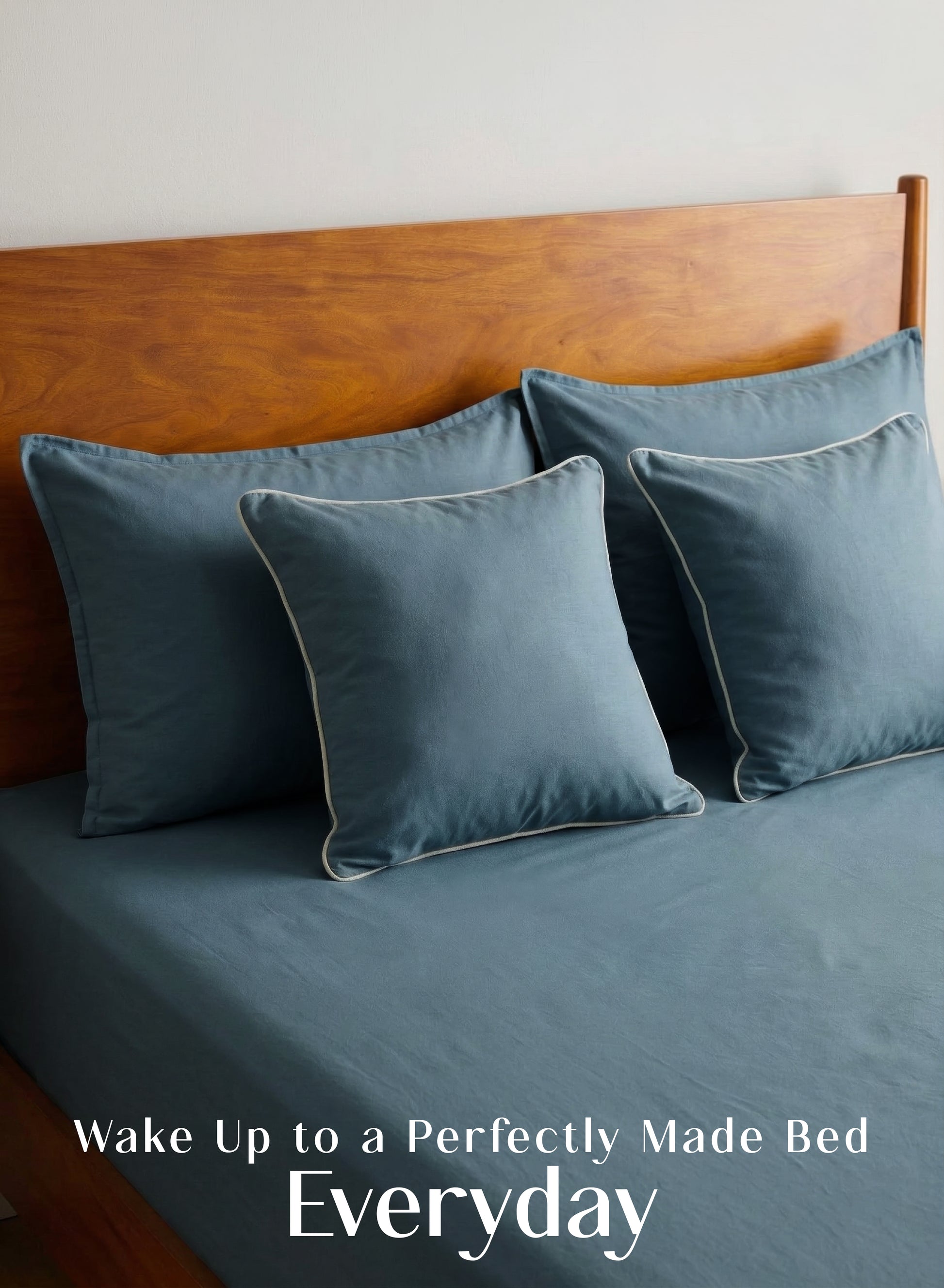 Home Crayons LuxeFit™ Fitted Bedsheet Set | Perfect Fit for Queen & King Mattresses | Tropical Teal