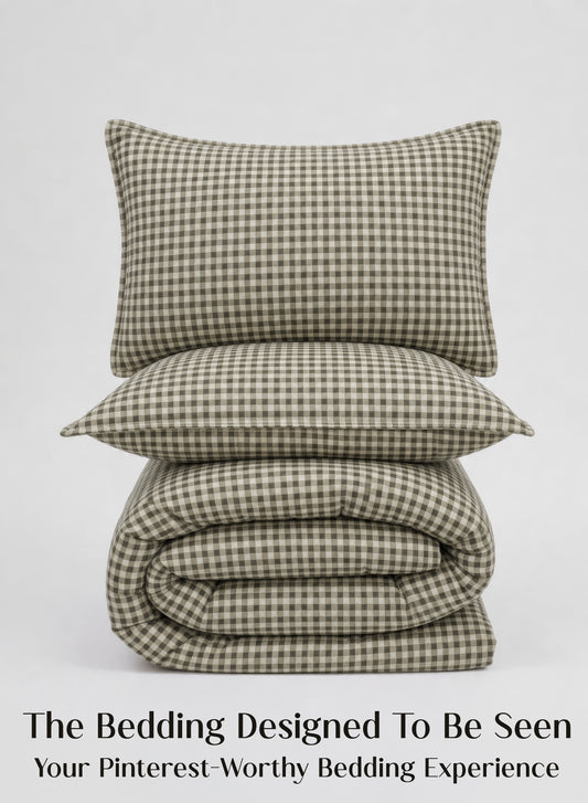 Crayonic™ 8-Piece AC Bedding Set | Signature Designer Bedding for AC Rooms | Olivewood
