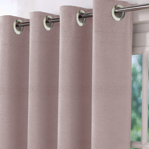 Casper Plain Room Darkening Curtains | Cashmere | Set of 2