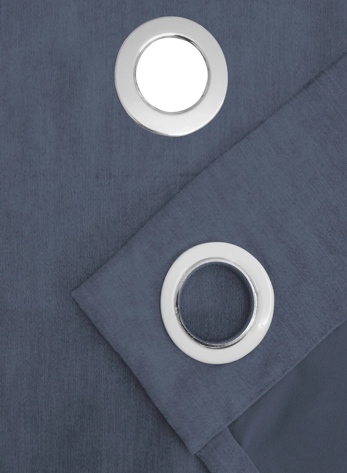 Arezzo Plain Blackout Curtains | Denim Blue | Set of 2