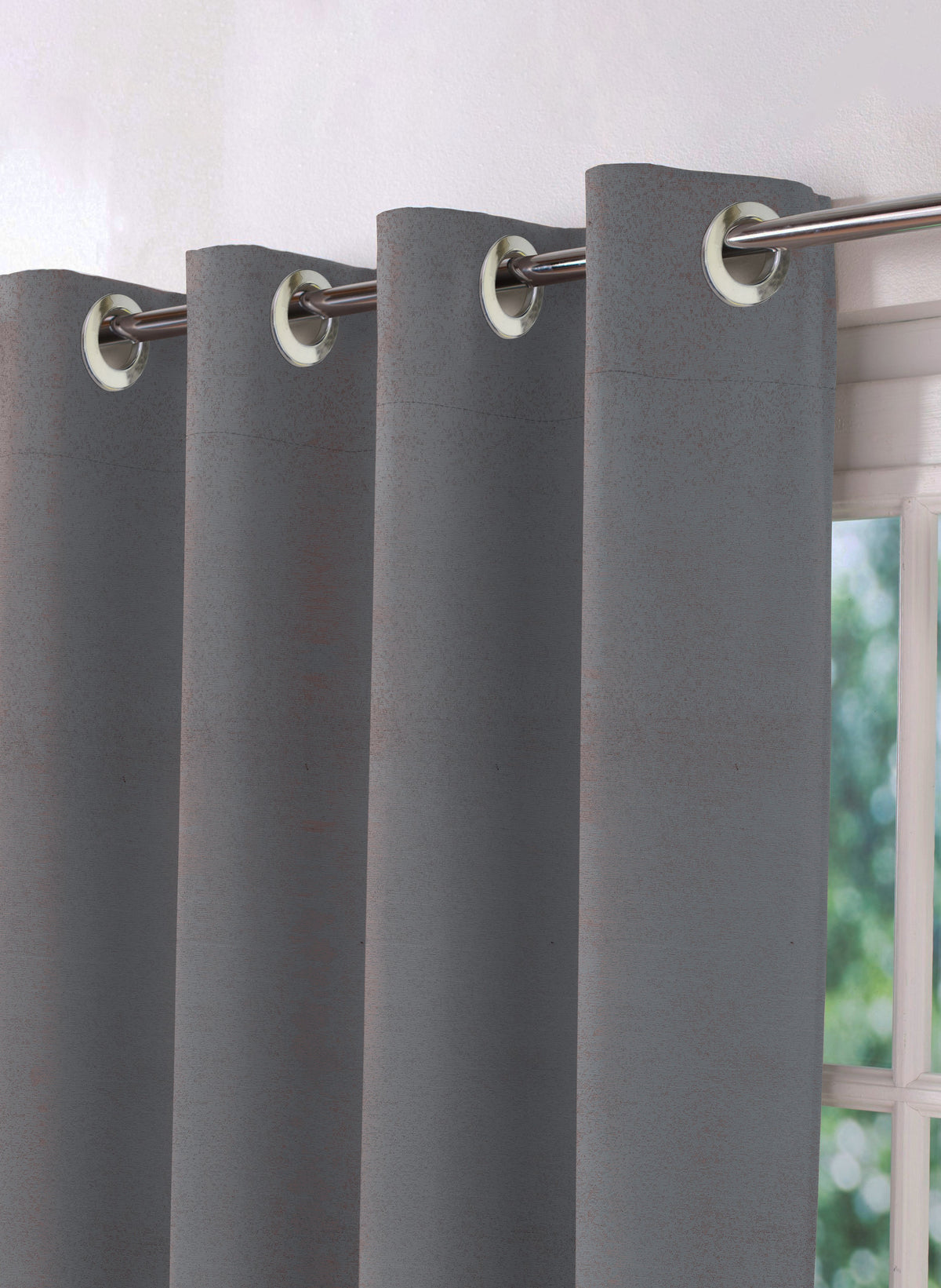Casper Plain Blackout Curtains | Bright Gray | Set of 2