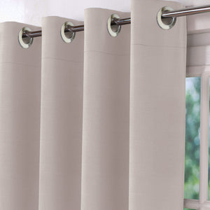 Casper Plain Blackout Curtains | Off White | Set of 2