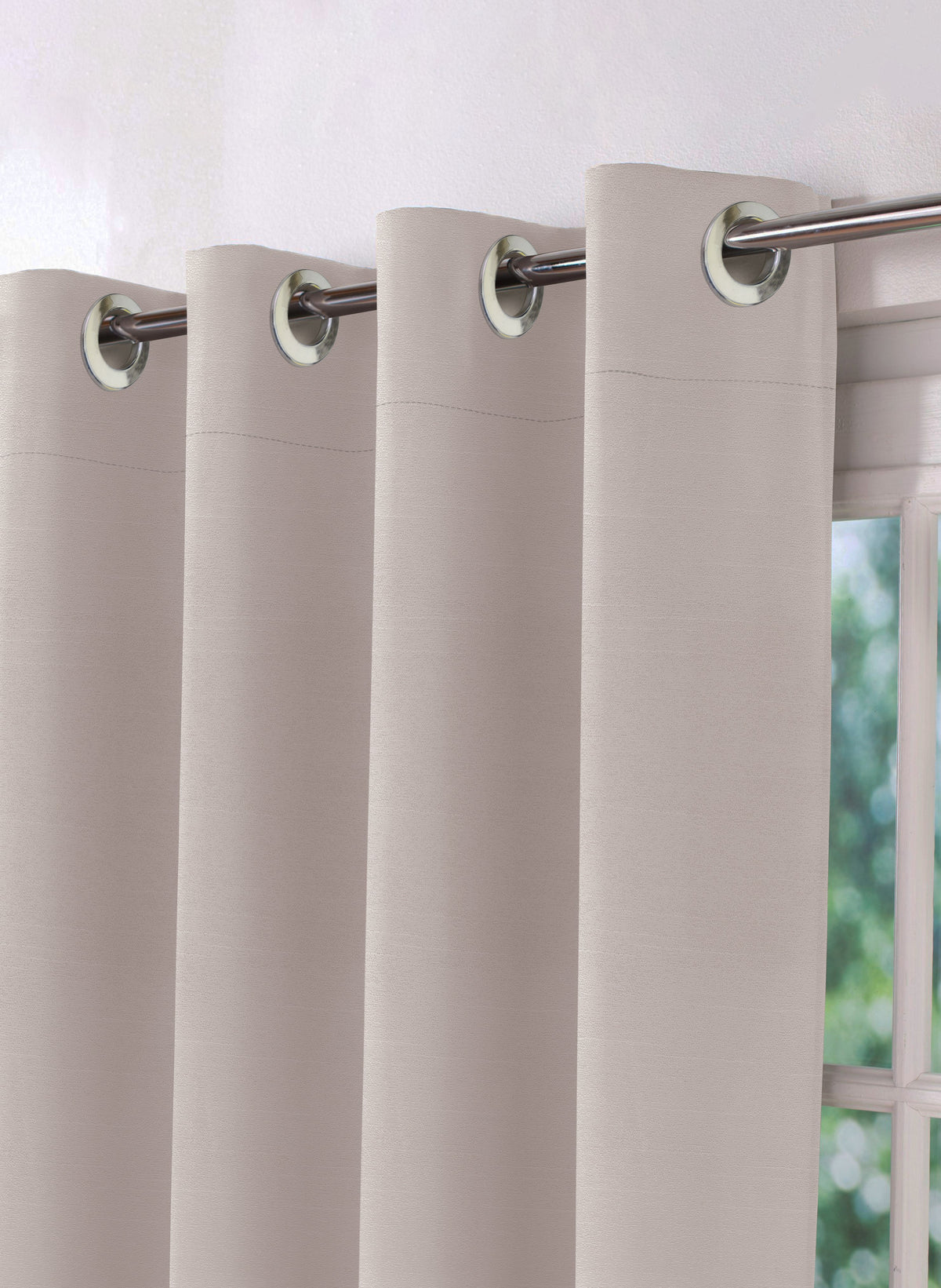 Casper Plain Blackout Curtains | Off White | Set of 2