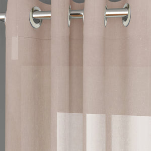 Casper Plain Sheer Curtains | Light Brown | Set of 2