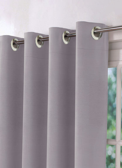 Casper Plain Room Darkening Curtains | Light Gray | Set of 2