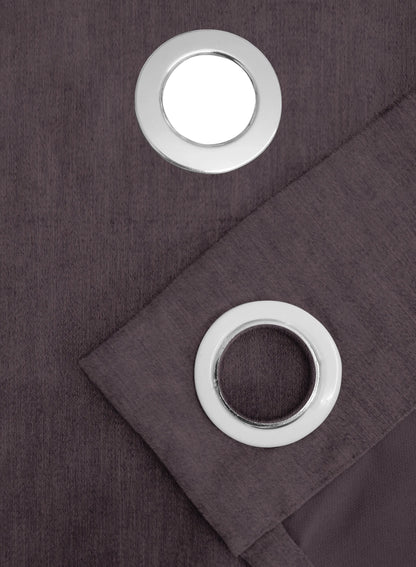 Arezzo Plain Blackout Curtains | Dark Wine | Set of 2