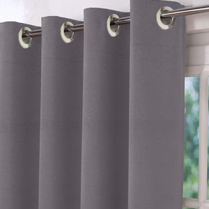 Casper Plain Blackout Curtains | Dark Gray | Set of 2