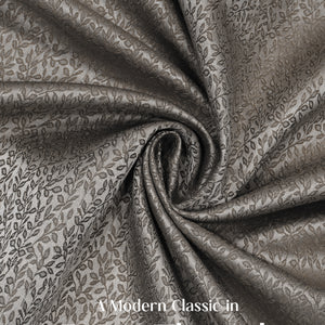 Eudora Jacquard Room Darkening Curtains | European Jacquard Weave | Café Dusk | Set of 2 | Fully Customizable