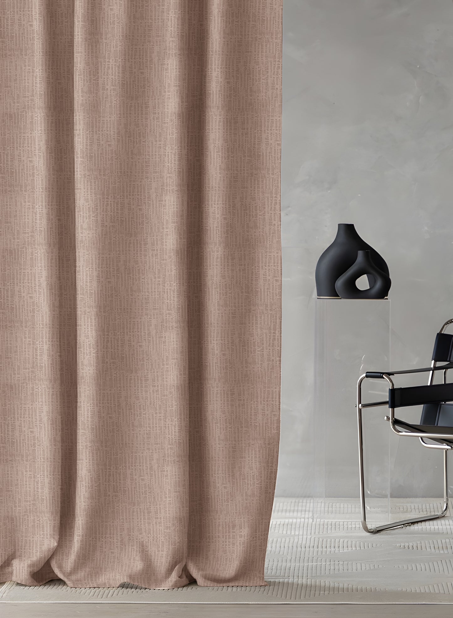 Elora Textured Blackout Curtains | Hemp | Set of 2