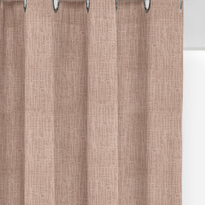 Elora Textured Blackout Curtains | Minimal Design & Total Light Block | Hemp | Set of 2 | Fully Customizable