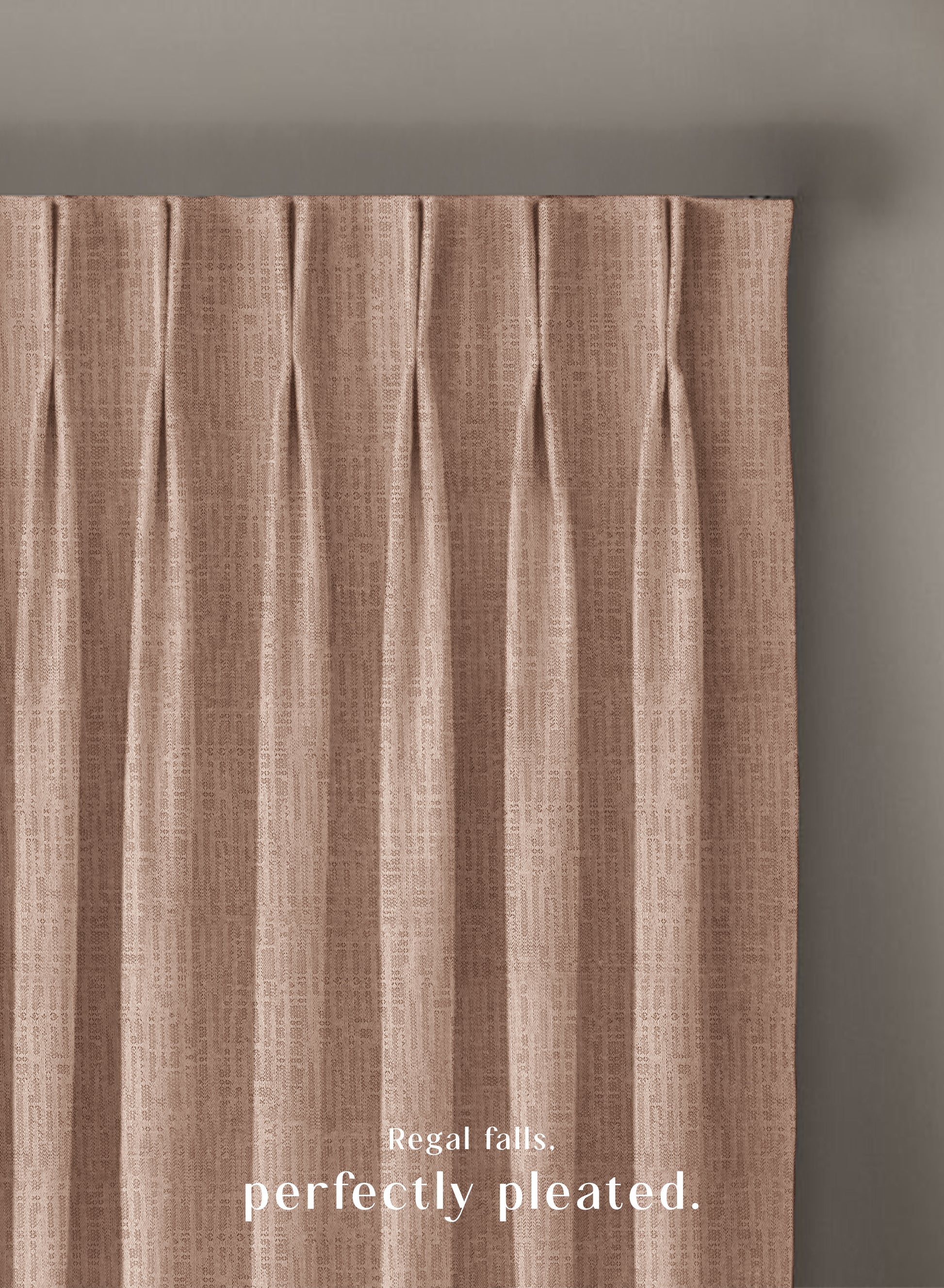 Elora Textured Blackout Curtains | Minimal Design & Total Light Block | Hemp | Set of 2 | Fully Customizable