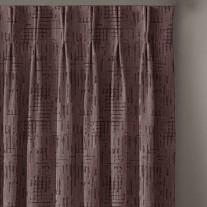 Elsa Textured Room Darkening Curtains | Deep Brown | Set of 2