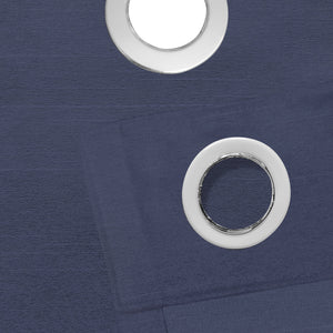 Casper Plain Blackout Curtains | Blue | Set of 2