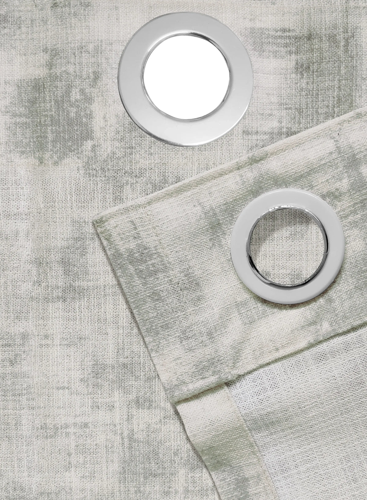 Bling Rustic Vibe Blackout Curtains | 100% Cotton | Cream | Set of 2