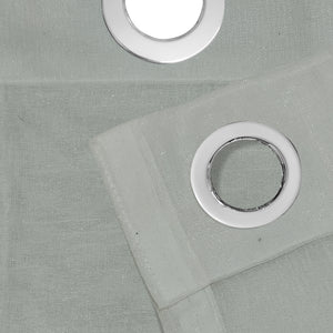 Casper Plain Sheer Curtains | Sage Green | Set of 2