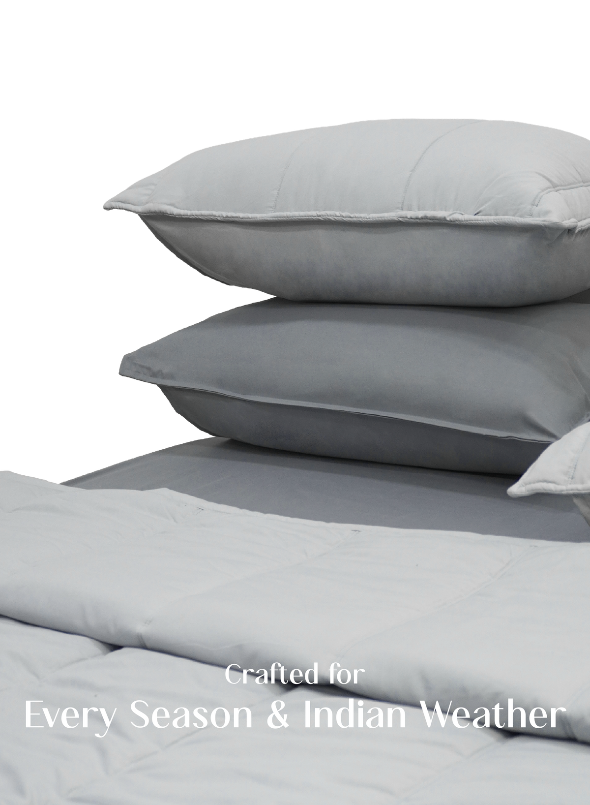 Cocoon 8-Piece Bedding Set | Pearl Gray