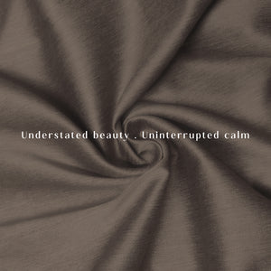 Arezzo Plain Blackout Curtains | Soft Heavy Fabric & Total Light Block | Roman Coffee | Set of 2 | Fully Customizable