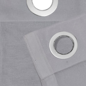 Casper Plain Sheer Curtains | Pearl | Set of 2