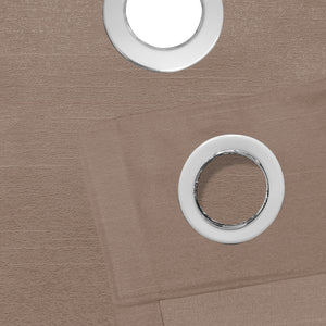 Casper Plain Blackout Curtains | Light Brown | Set of 2