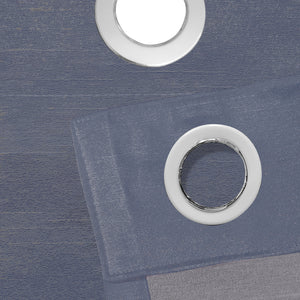 Casper Plain Blackout Curtains | Denim Blue | Set of 2