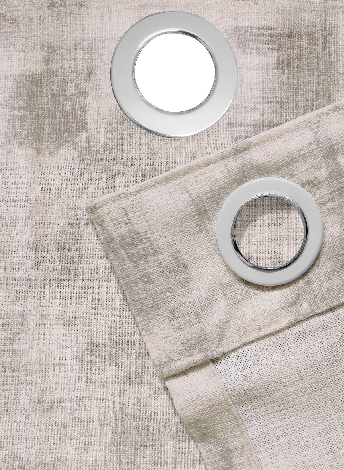 Bling Rustic Vibe Blackout Curtains | 100% Cotton | Beige | Set of 2