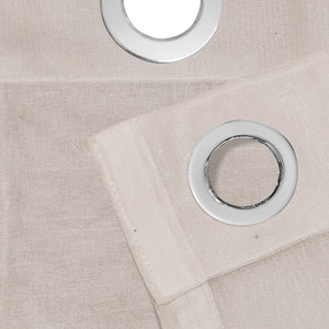 Casper Plain Sheer Curtains | Beige | Set of 2