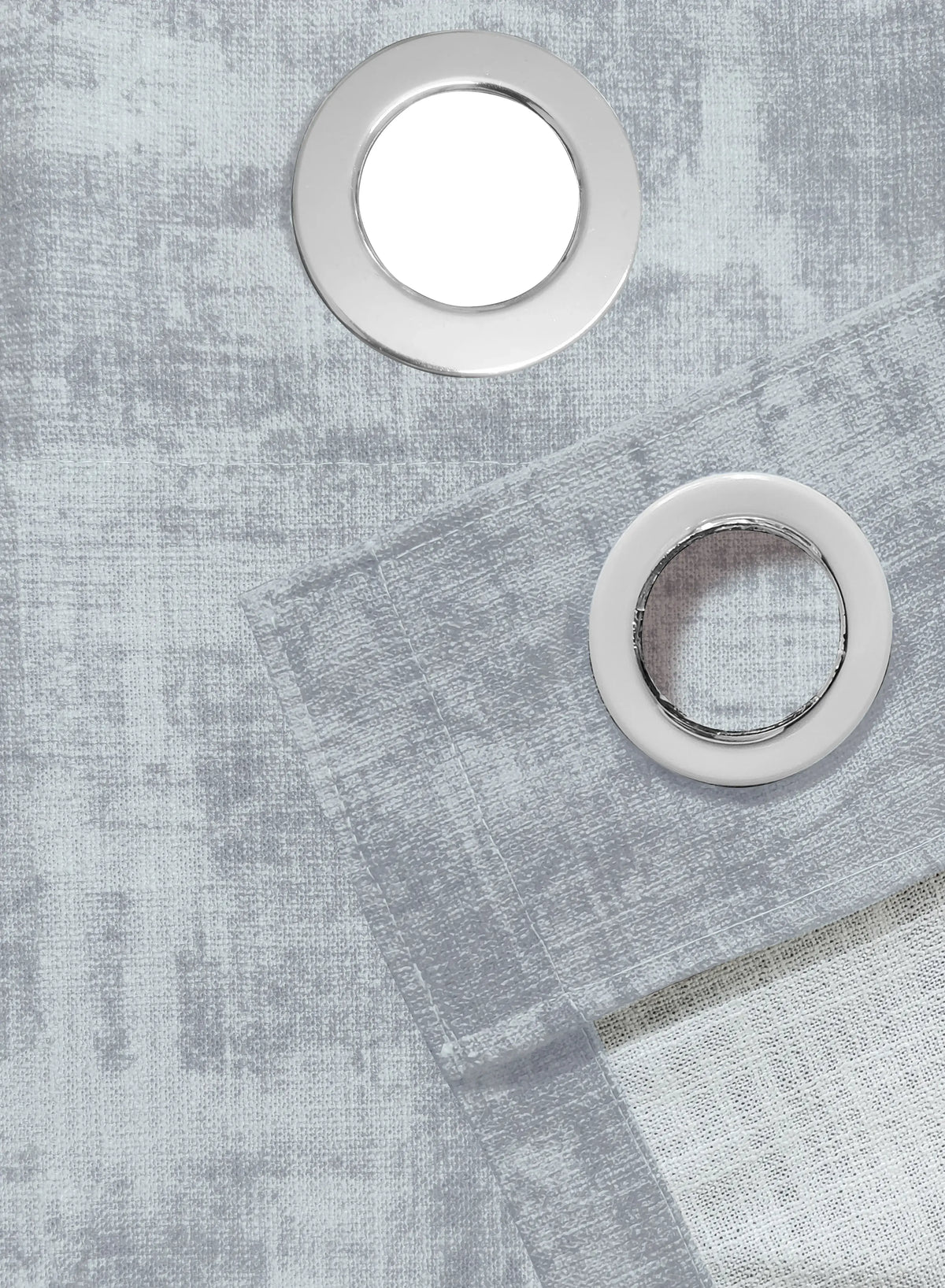 Bling Rustic Vibe Blackout Curtains | 100% Cotton | Mint Blue | Set of 2