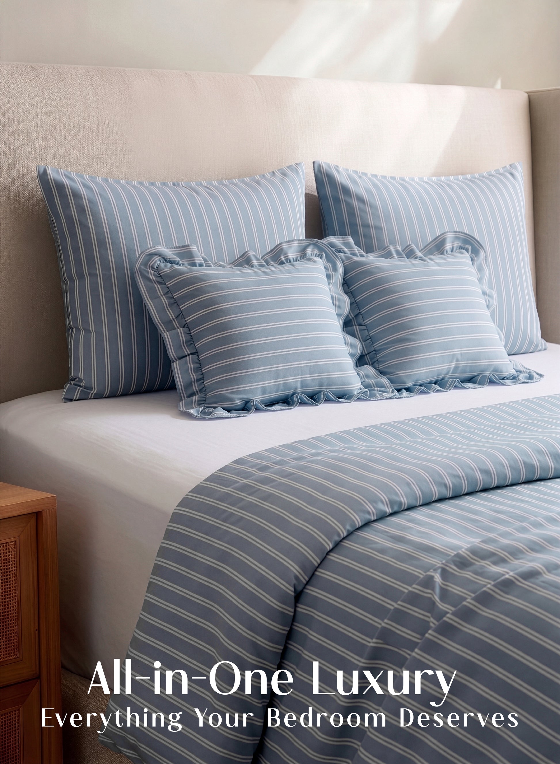 Crayonic™ 5-Piece AC Comforter Set | Signature Designer Comforter Set | Coastal