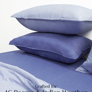 Home Crayons Cocoon 8-Piece AC Bedding Set | Coordinated Comforter, Fitted Sheet & Covers in One Set | Lavender Haze