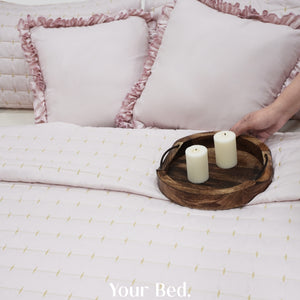 Home Crayons CloudTouch™ Comforter Set | All-Season | 33% Oversized | Includes 2 Pillow Covers & 2 Cushion Covers | Sakura Blush