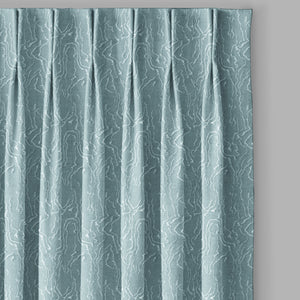 Teramo Jacquard Room Darkening Curtains | Drift Jacquard Weave | Caribbean Coral | Set of 2 | Fully Customizable