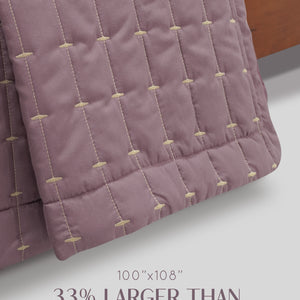 Home Crayons CloudTouch™ Comforter Set | All-Season | 33% Oversized | Includes 2 Pillow Covers & 2 Cushion Covers | Mulberry
